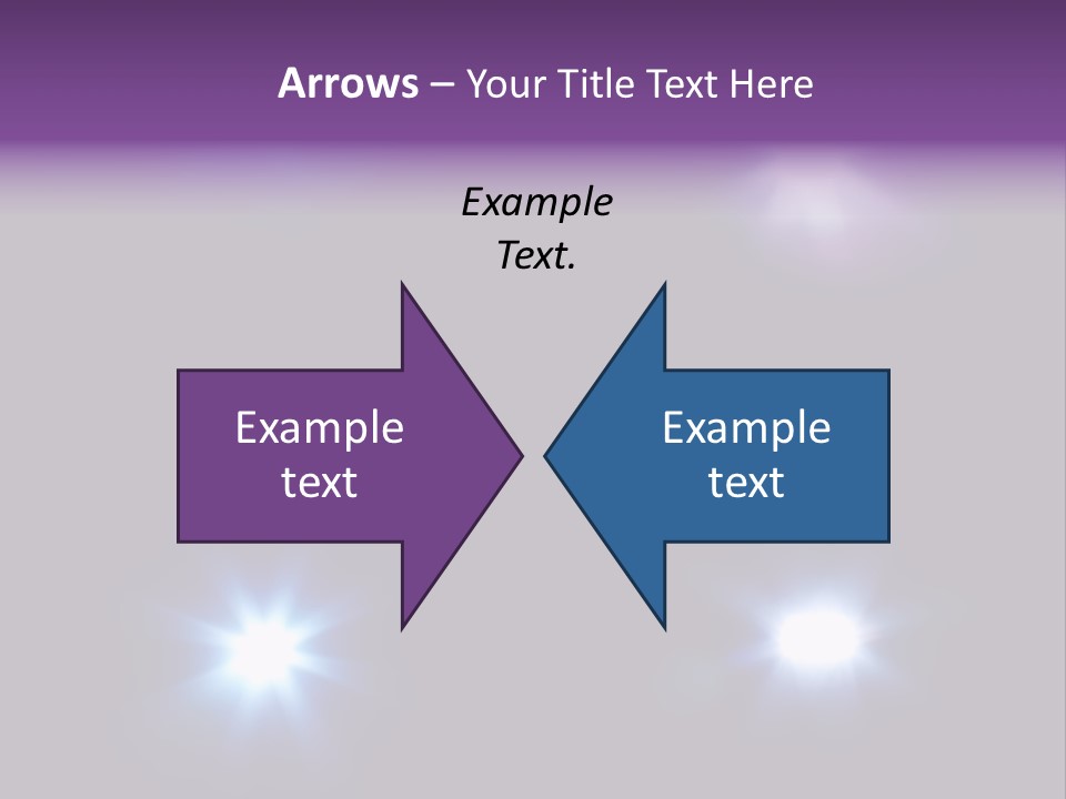 Glowing Four Beam PowerPoint Template