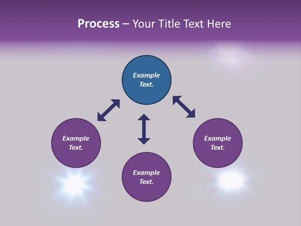 Glowing Four Beam PowerPoint Template