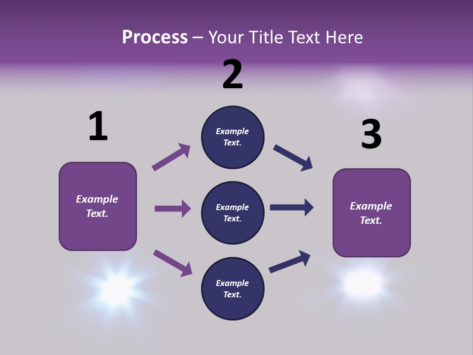 Glowing Four Beam PowerPoint Template