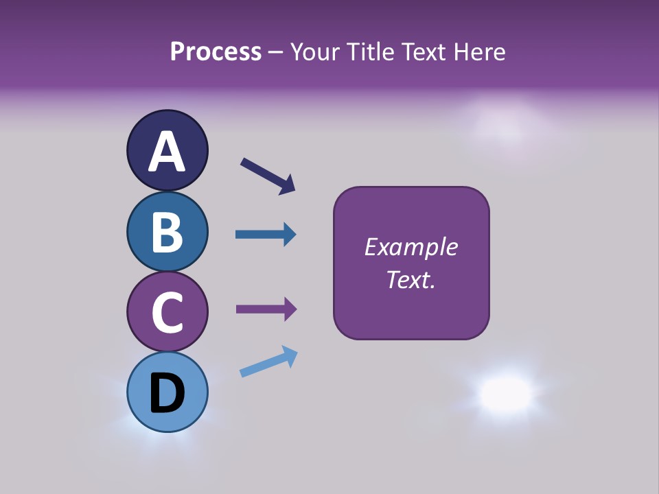 Glowing Four Beam PowerPoint Template
