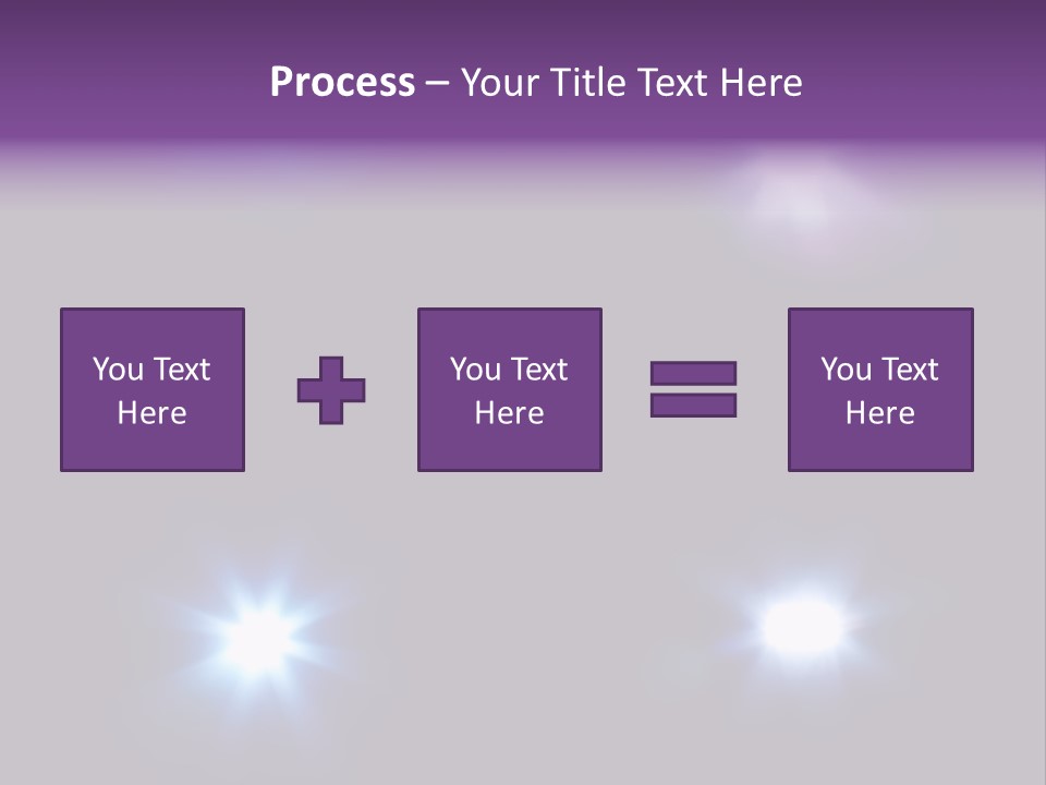 Glowing Four Beam PowerPoint Template