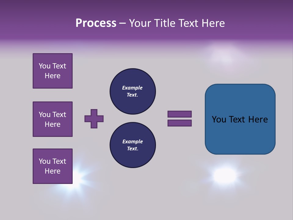 Glowing Four Beam PowerPoint Template