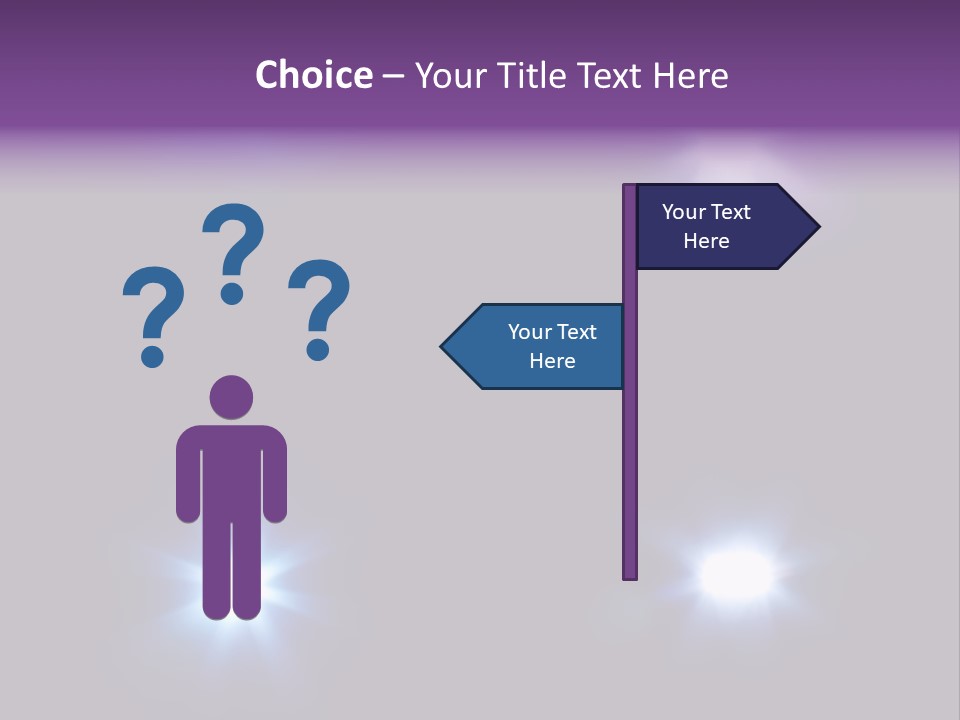 Glowing Four Beam PowerPoint Template
