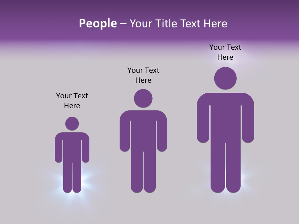 Glowing Four Beam PowerPoint Template