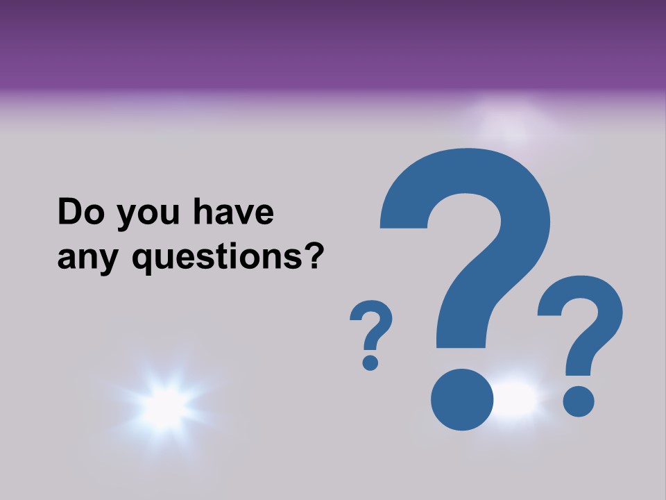 Glowing Four Beam PowerPoint Template