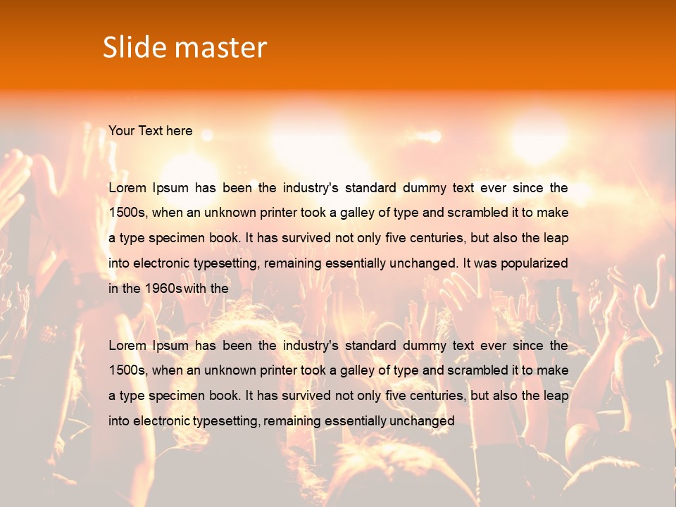 Discotheque Celebration Sound PowerPoint Template