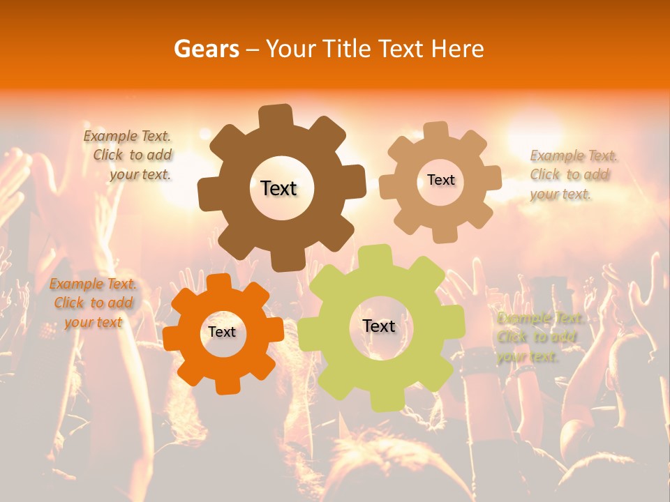 Discotheque Celebration Sound PowerPoint Template