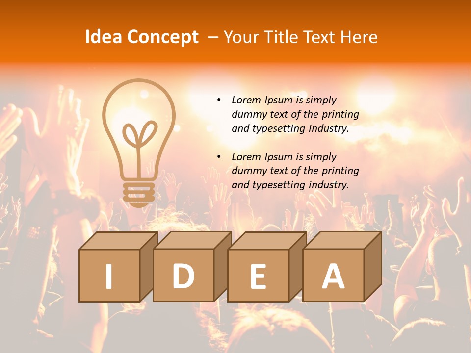 Discotheque Celebration Sound PowerPoint Template