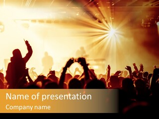 Fan Discotheque People PowerPoint Template