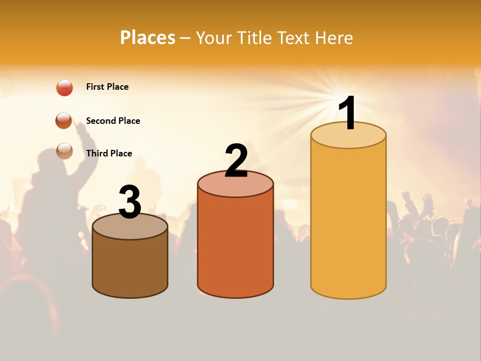 Fan Discotheque People PowerPoint Template