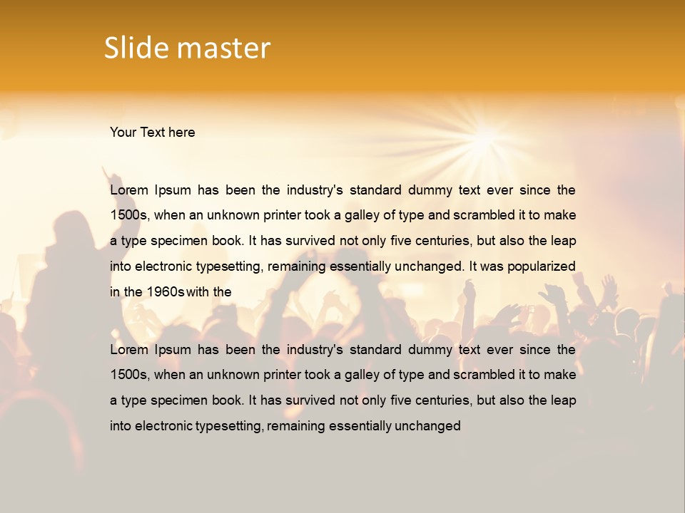 Fan Discotheque People PowerPoint Template