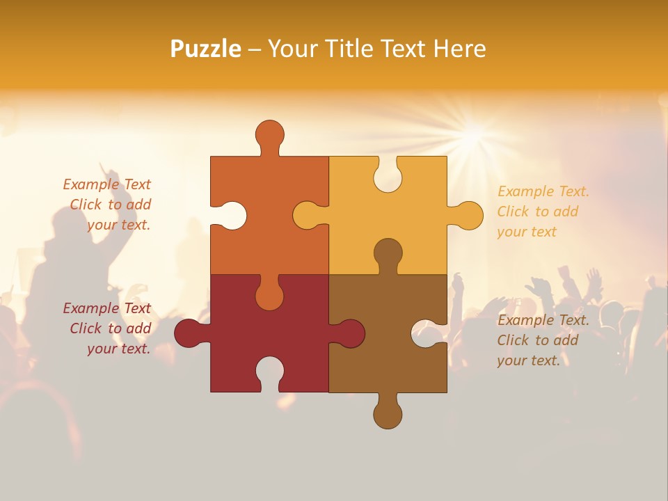 Fan Discotheque People PowerPoint Template