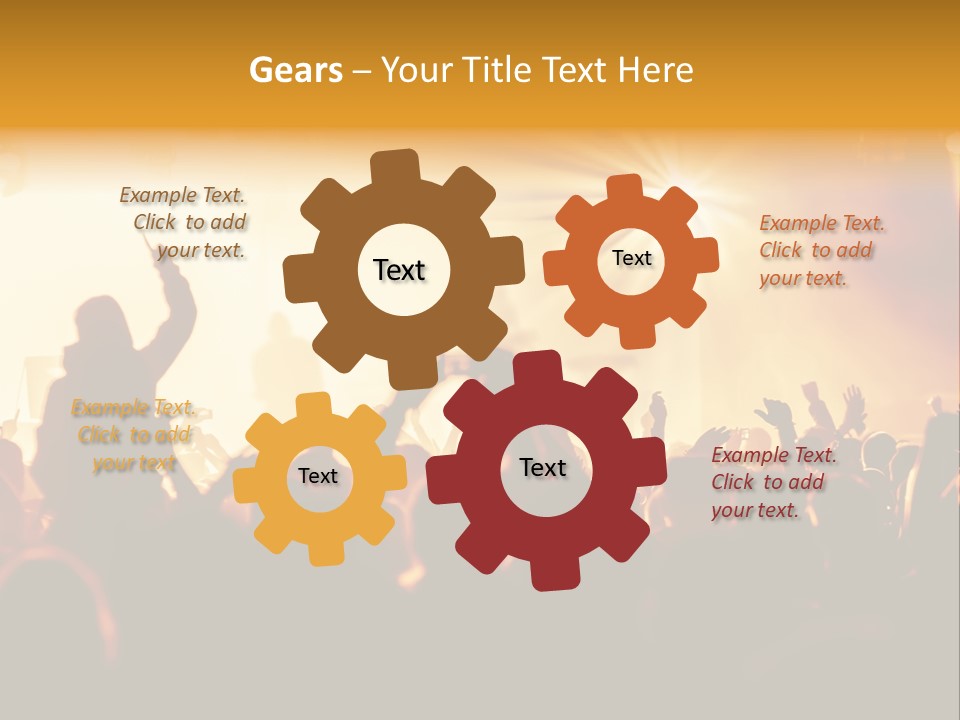 Fan Discotheque People PowerPoint Template