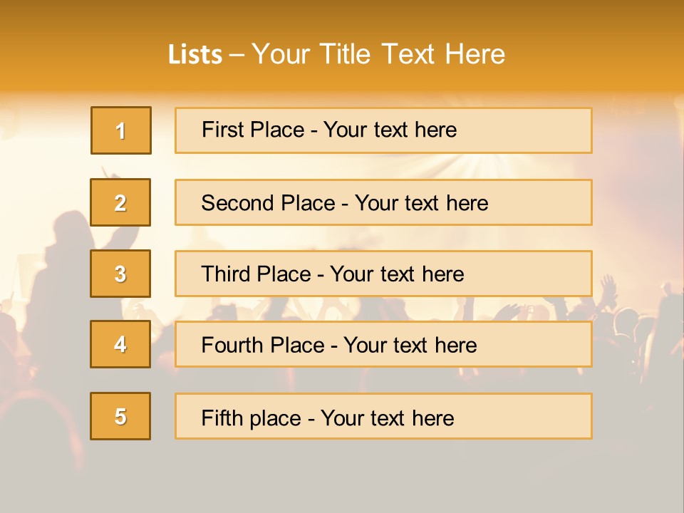 Fan Discotheque People PowerPoint Template