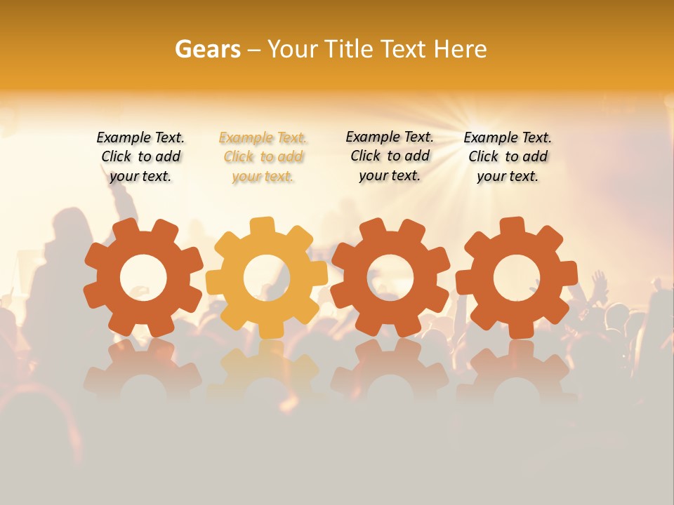 Fan Discotheque People PowerPoint Template