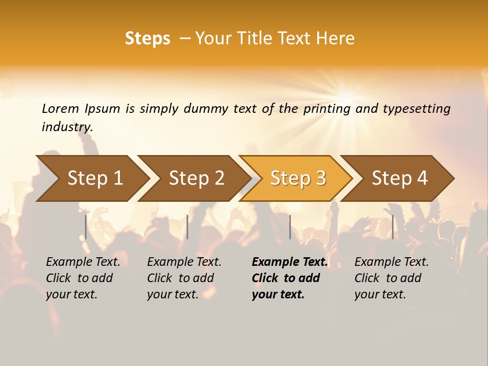 Fan Discotheque People PowerPoint Template