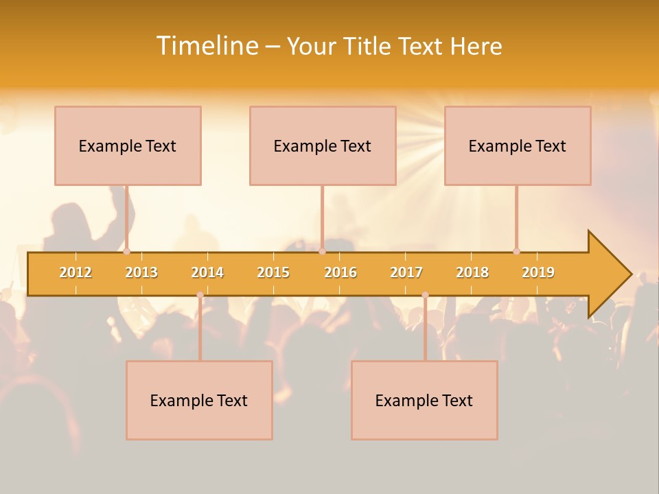 Fan Discotheque People PowerPoint Template