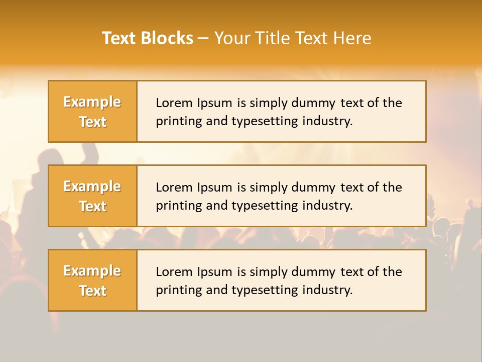 Fan Discotheque People PowerPoint Template