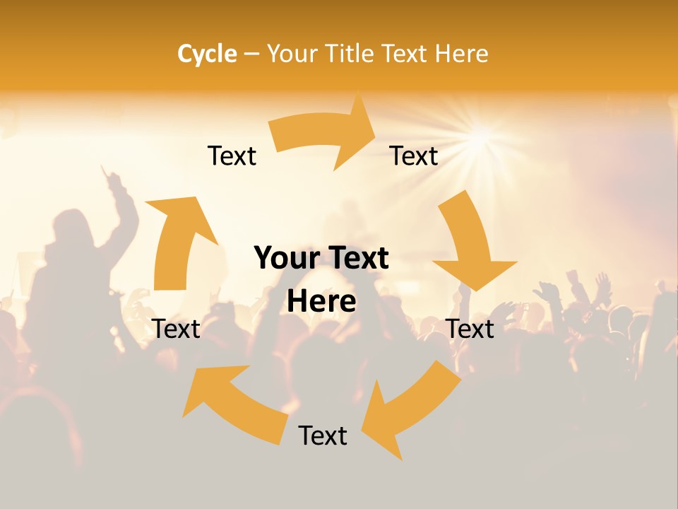 Fan Discotheque People PowerPoint Template