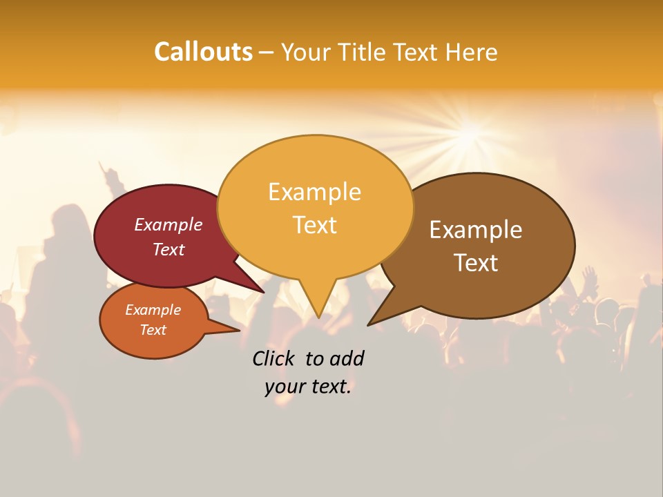 Fan Discotheque People PowerPoint Template