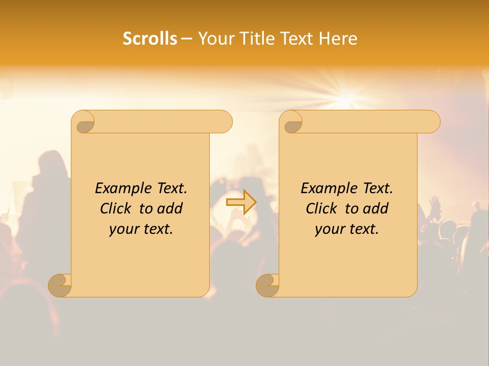 Fan Discotheque People PowerPoint Template