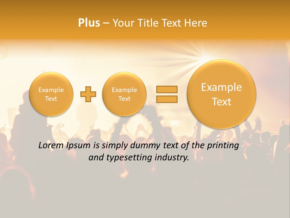 Fan Discotheque People PowerPoint Template