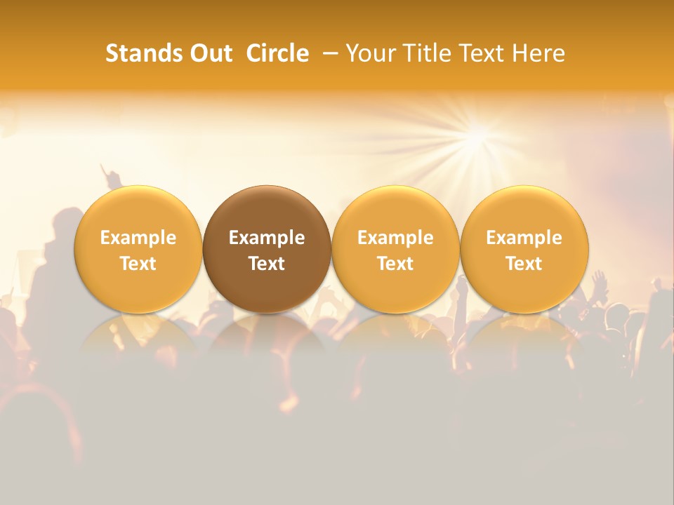 Fan Discotheque People PowerPoint Template