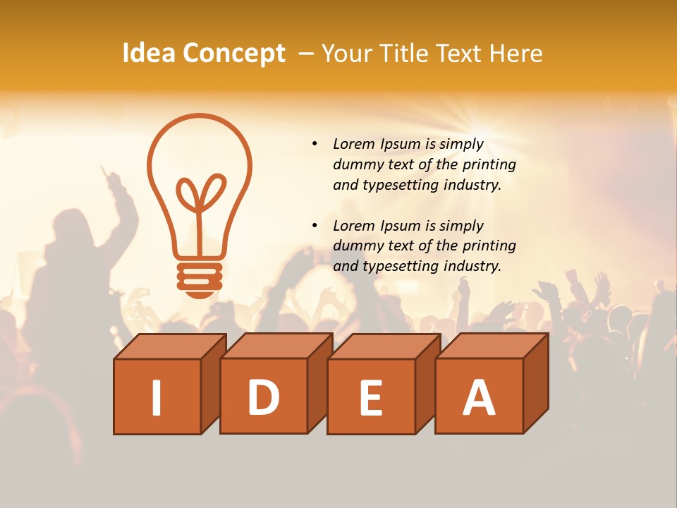 Fan Discotheque People PowerPoint Template