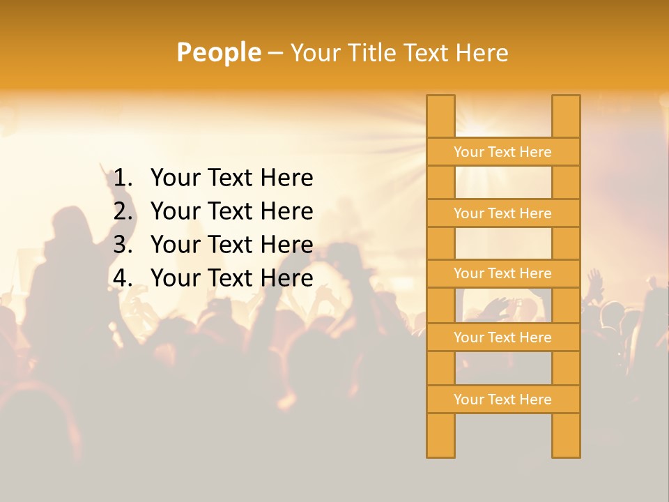 Fan Discotheque People PowerPoint Template