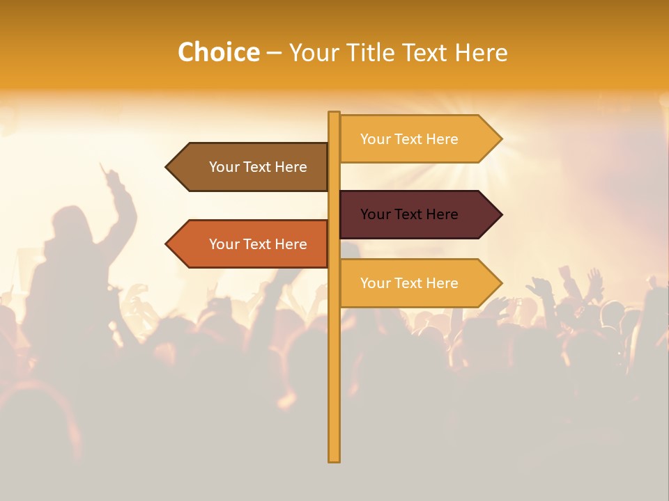 Fan Discotheque People PowerPoint Template