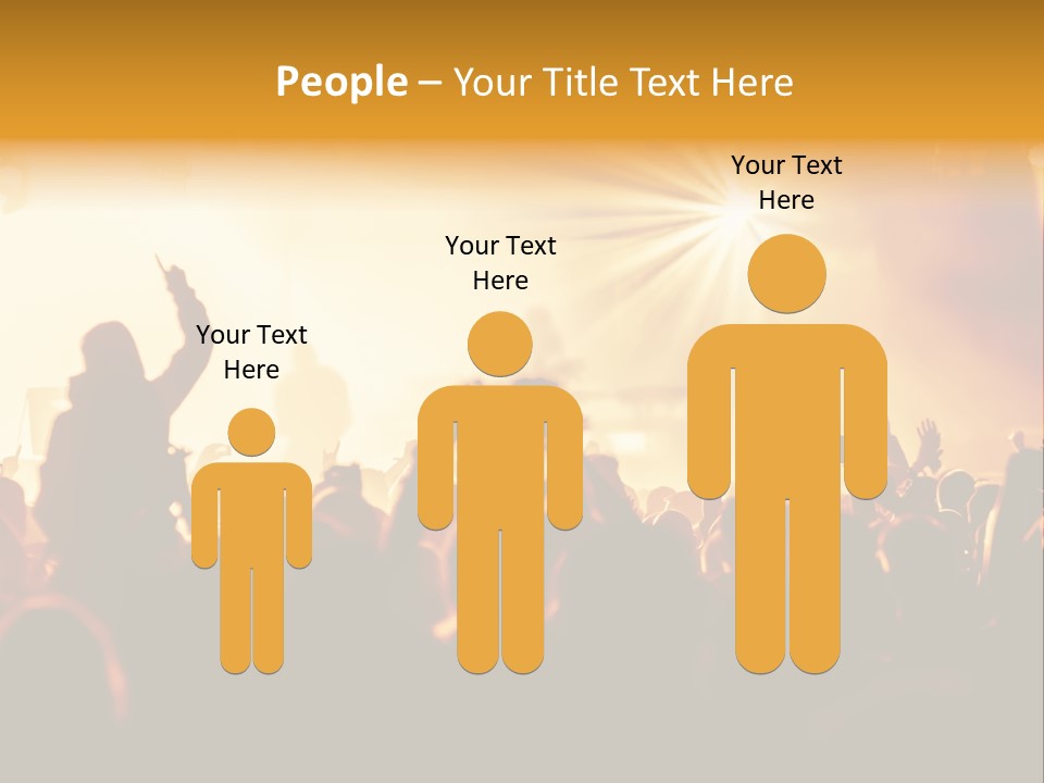 Fan Discotheque People PowerPoint Template