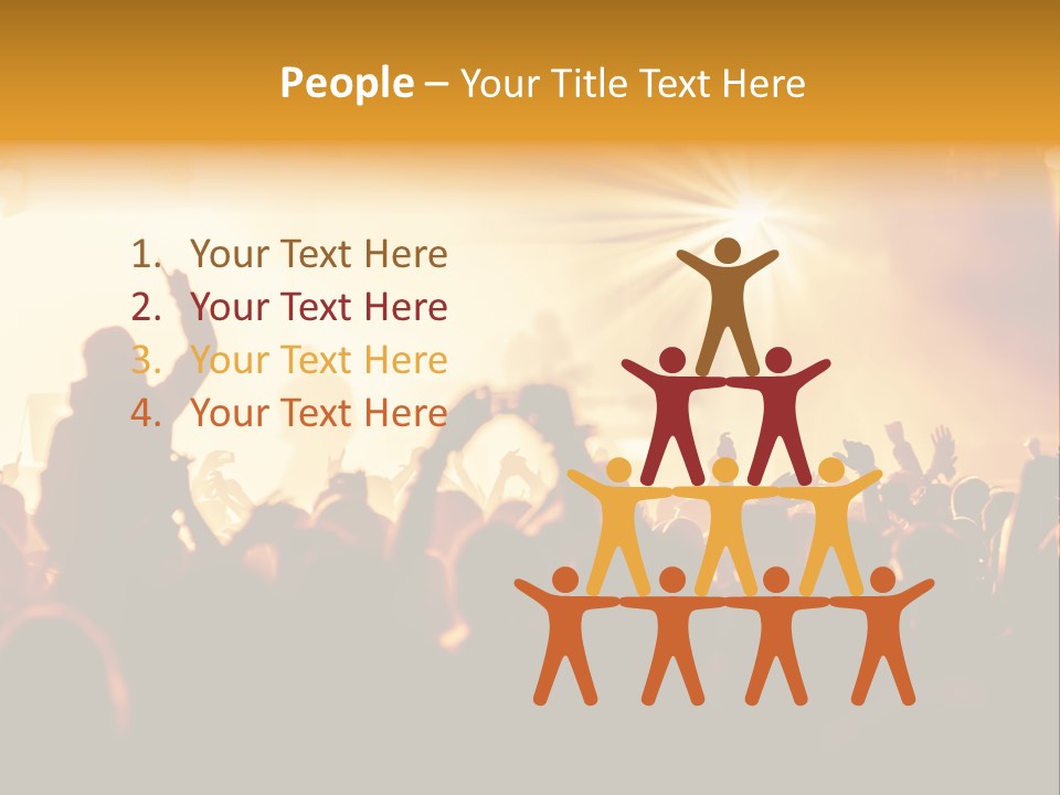 Fan Discotheque People PowerPoint Template