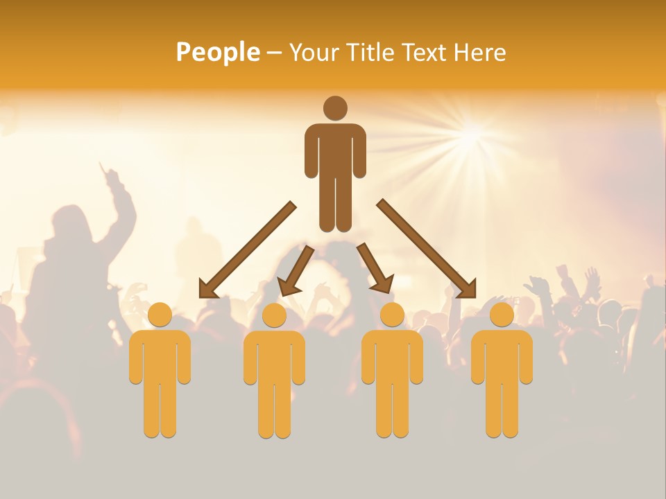 Fan Discotheque People PowerPoint Template