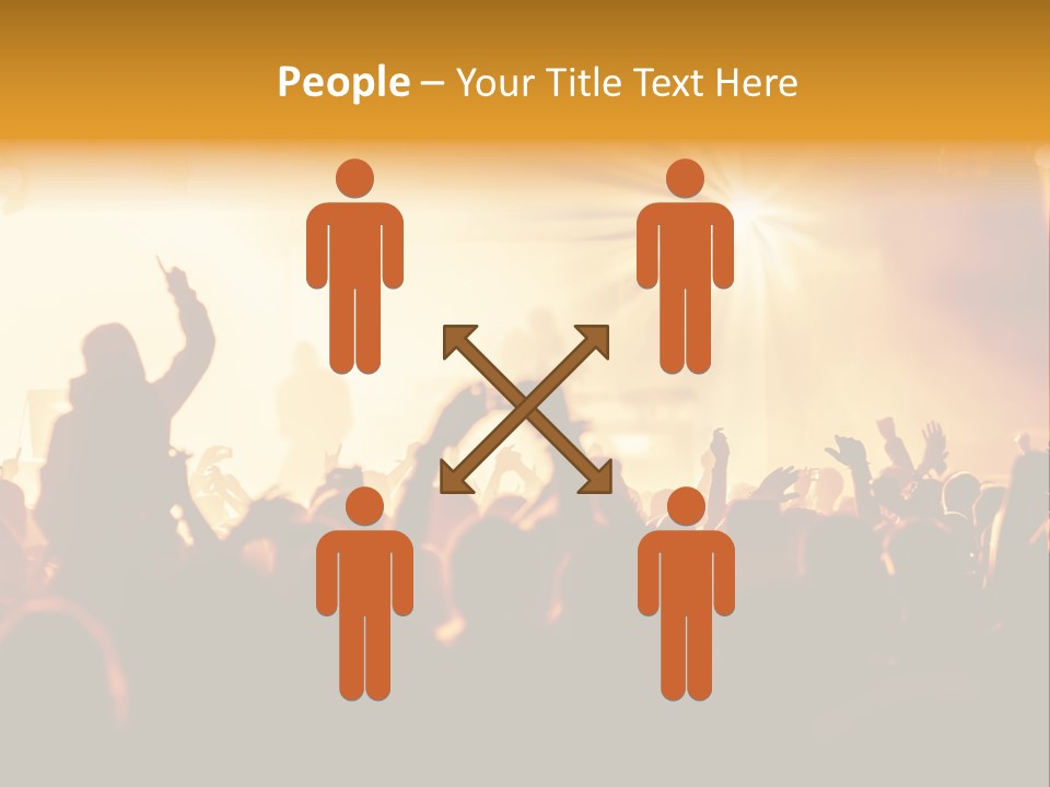 Fan Discotheque People PowerPoint Template
