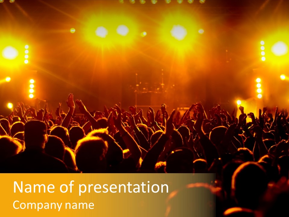 Leuchtend Performance Nacht PowerPoint Template