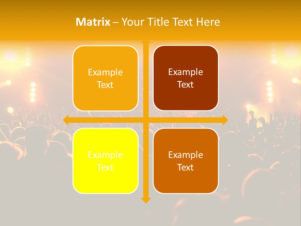 Leuchtend Performance Nacht PowerPoint Template