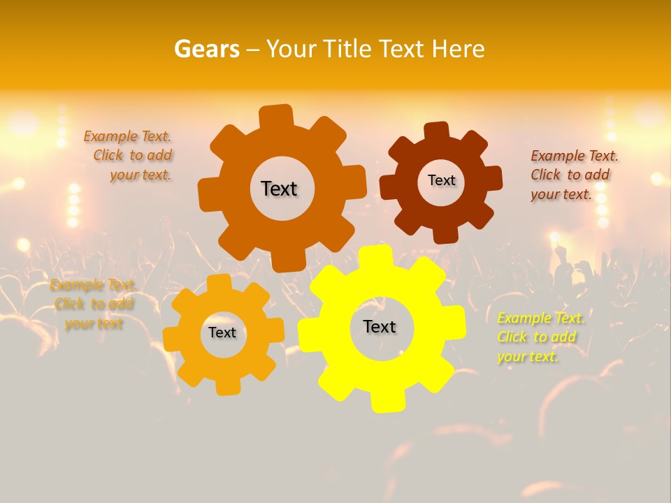 Leuchtend Performance Nacht PowerPoint Template