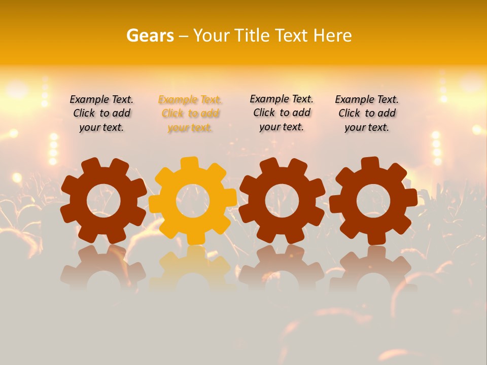 Leuchtend Performance Nacht PowerPoint Template