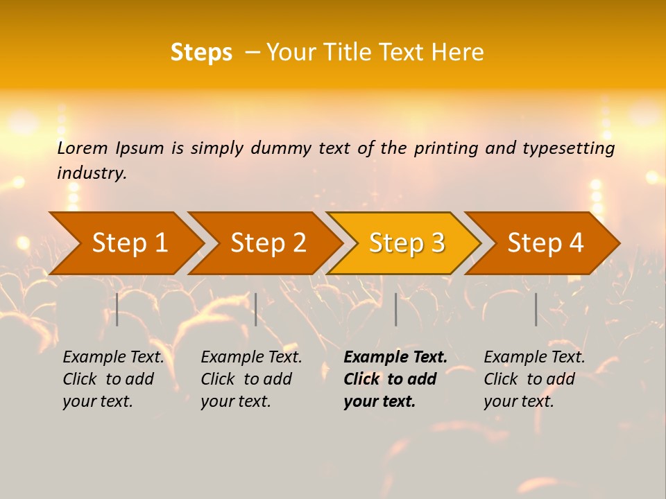 Leuchtend Performance Nacht PowerPoint Template