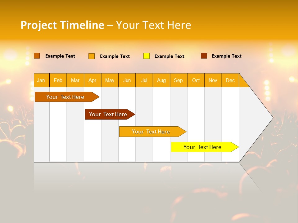 Leuchtend Performance Nacht PowerPoint Template