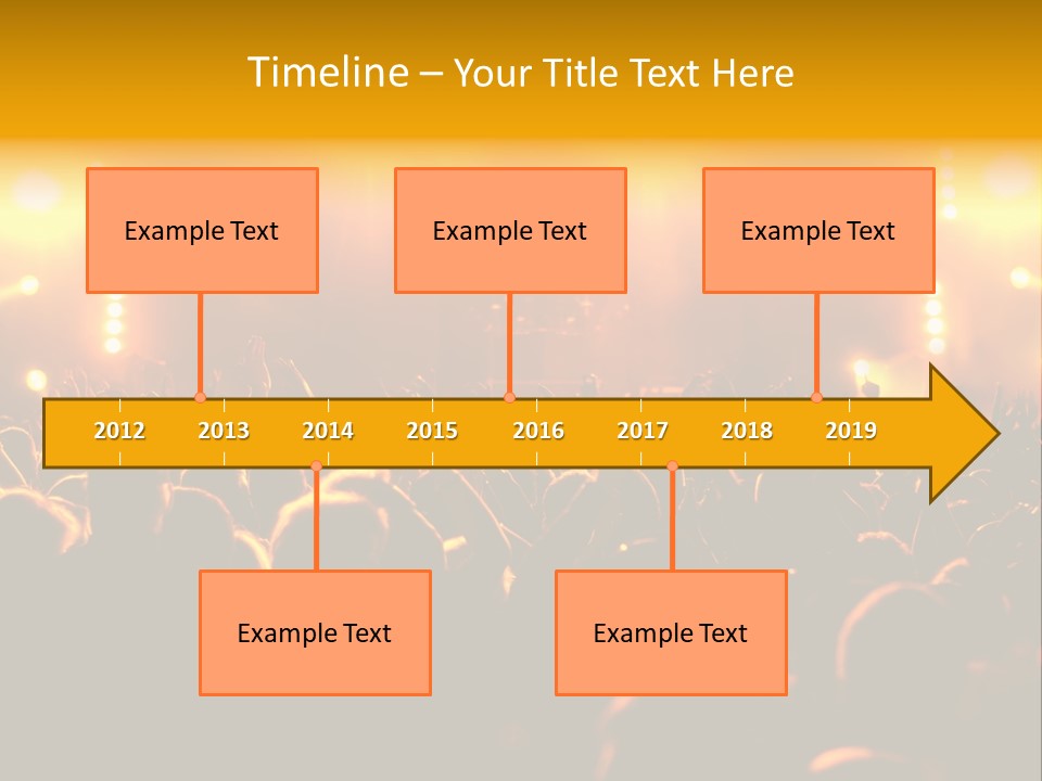 Leuchtend Performance Nacht PowerPoint Template