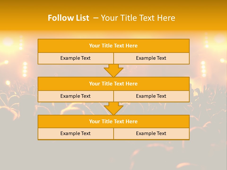 Leuchtend Performance Nacht PowerPoint Template