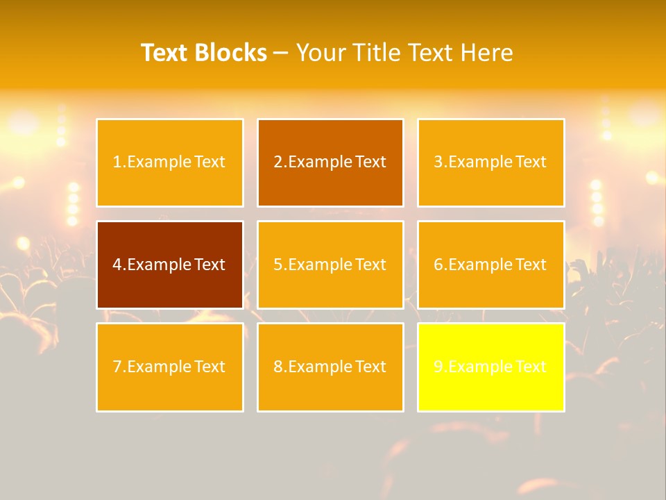 Leuchtend Performance Nacht PowerPoint Template