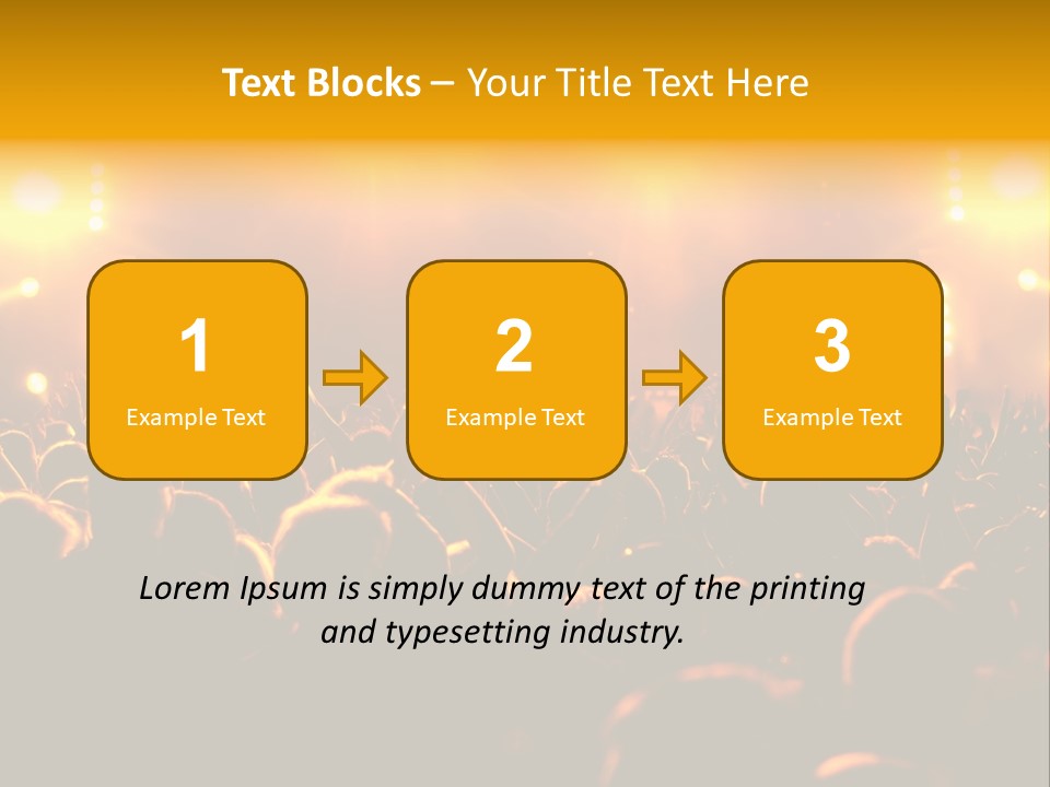 Leuchtend Performance Nacht PowerPoint Template