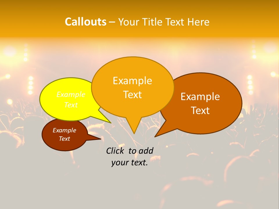 Leuchtend Performance Nacht PowerPoint Template