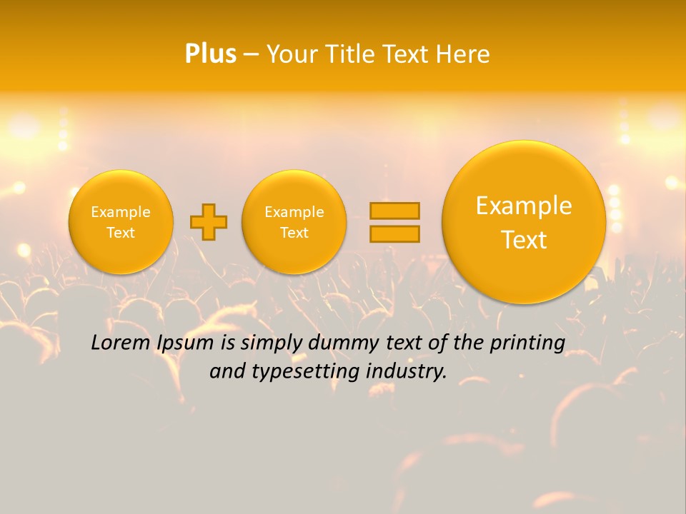 Leuchtend Performance Nacht PowerPoint Template