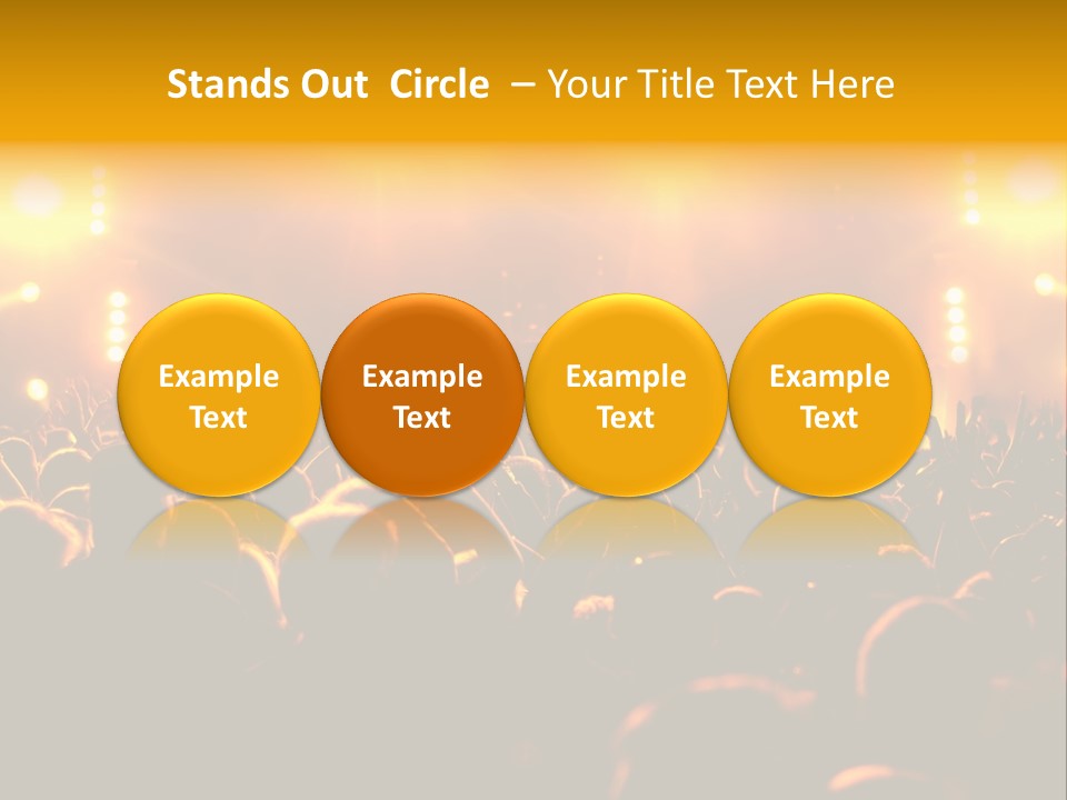 Leuchtend Performance Nacht PowerPoint Template