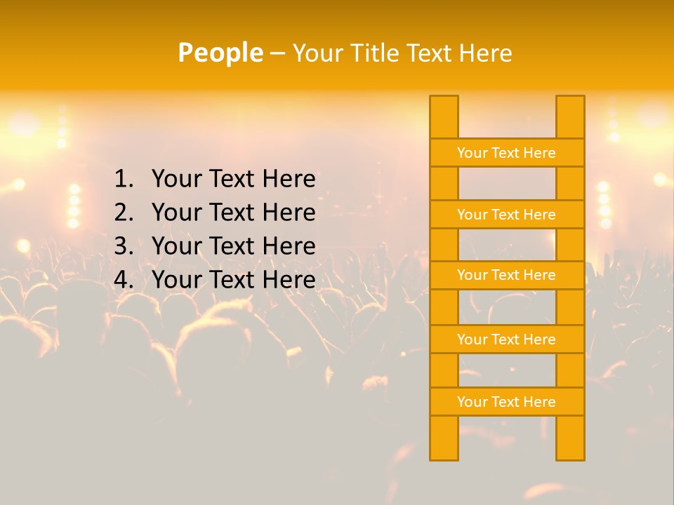 Leuchtend Performance Nacht PowerPoint Template