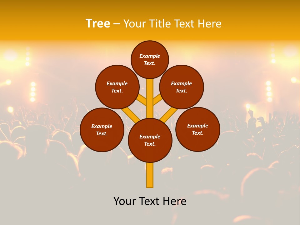 Leuchtend Performance Nacht PowerPoint Template