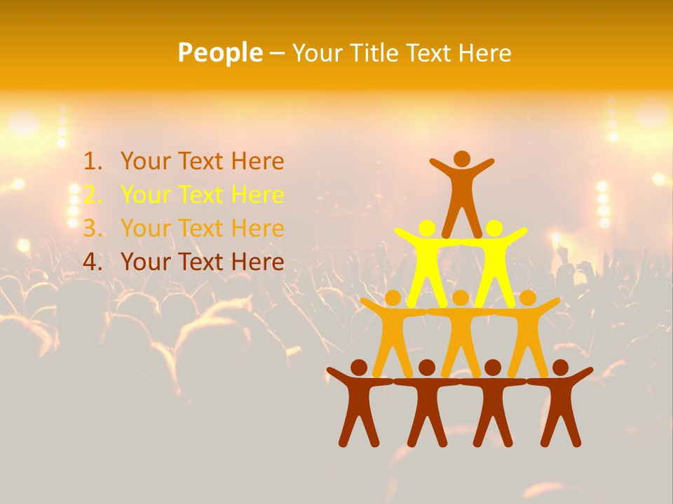 Leuchtend Performance Nacht PowerPoint Template